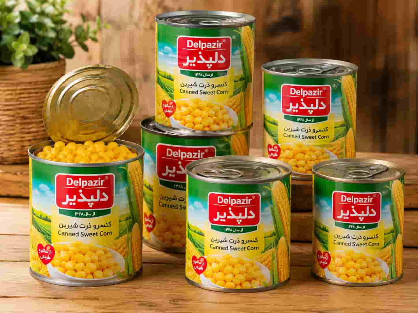 تصویر 2 از کنسرو ذرت دلپذیر تهیه شده از دانه های مرغوب